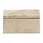 Faluda Marble, 7"l Rectangular Box, Tan