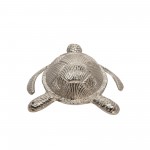 Metal 11.5" Turtle, Silver