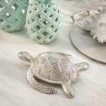 Metal 11.5" Turtle, Silver