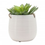 6" Hanging Planter,white