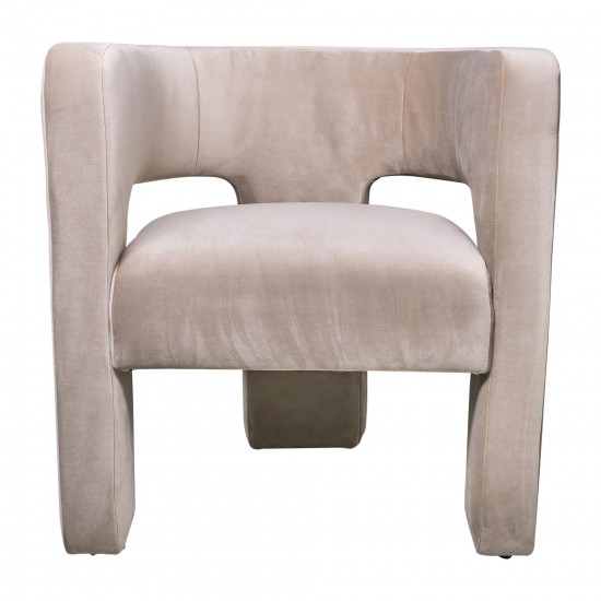 Round Back Chair - Tan