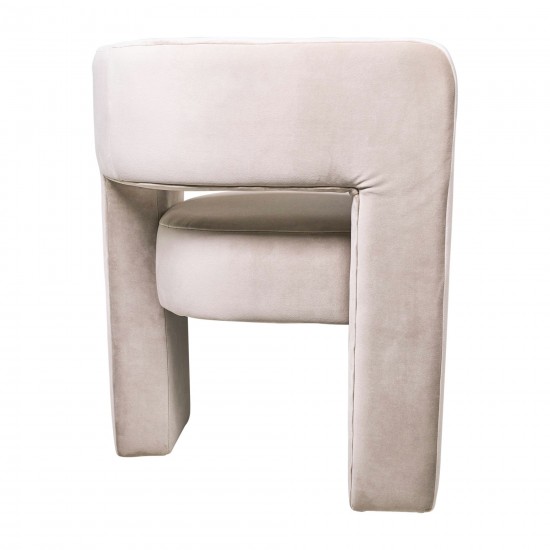 Round Back Chair - Tan