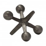 Gun Metal Jacks Decor, 5"