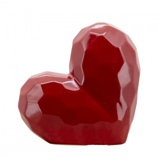 8" Red Heart Table Deco, 8"