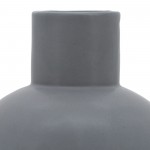 Cer, 8"h Bulbous Vase, Gray