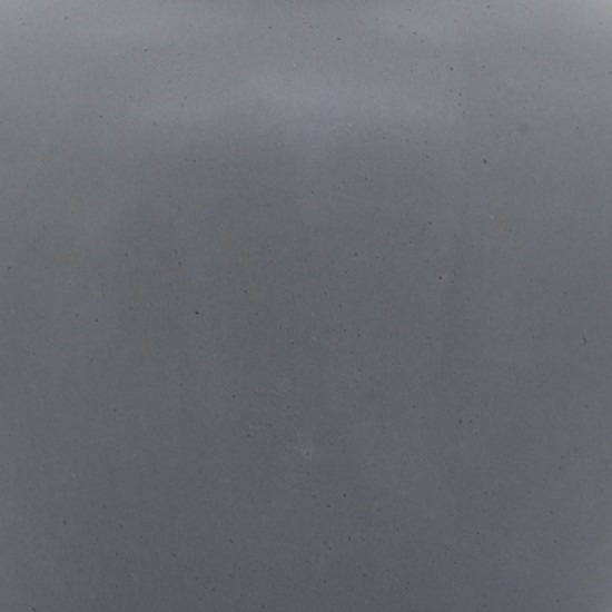 Cer, 8"h Bulbous Vase, Gray