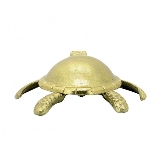 Metal 9" Turtle Table Accent, Gold