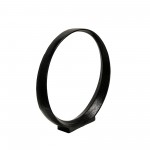 S/2 12/14" Aluminum Ring, Black