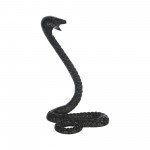 Metal 10"h Snake, Black