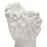 21"h Greek Statue Planter, White