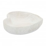 Wood, S/2 9/10" Heart Bowls, White