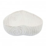 Wood, S/2 9/10" Heart Bowls, White