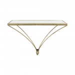 Metal/wood, 12"h Nabla Wall Shelf, White/gold