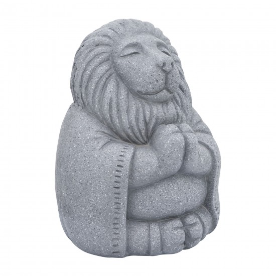 Resin, S/3 14"h Yoga Animals, Gray