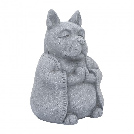 Resin, S/3 14"h Yoga Animals, Gray