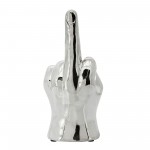 8" Dirty Finger Sign, Silver