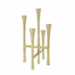 14" 5-candlesticks Stand, Gold