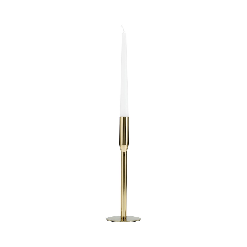 Metal, 11"h Taper Candle Holder, Gold