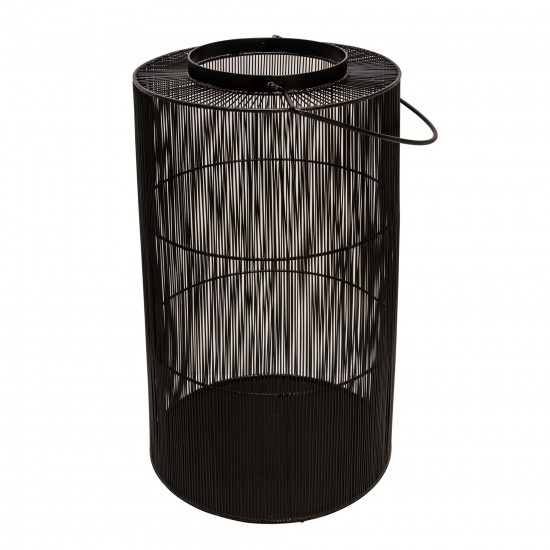 Metal 26" Wire Lantern, Black