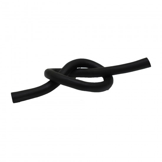 Metal,12", Single Knot Deco, Black