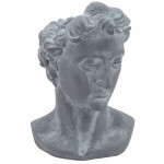 Resin, 21"h Apollo Bust, Gray