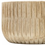 Wood, 8" Ridged Bowl, Natural