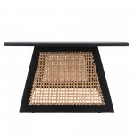 Wood 28" Cane Coffee Table Kd