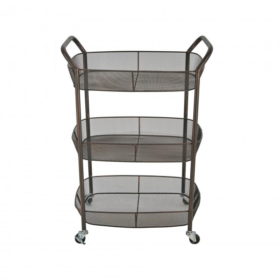 Ec, 3-tier Metal Basket Bar Cart