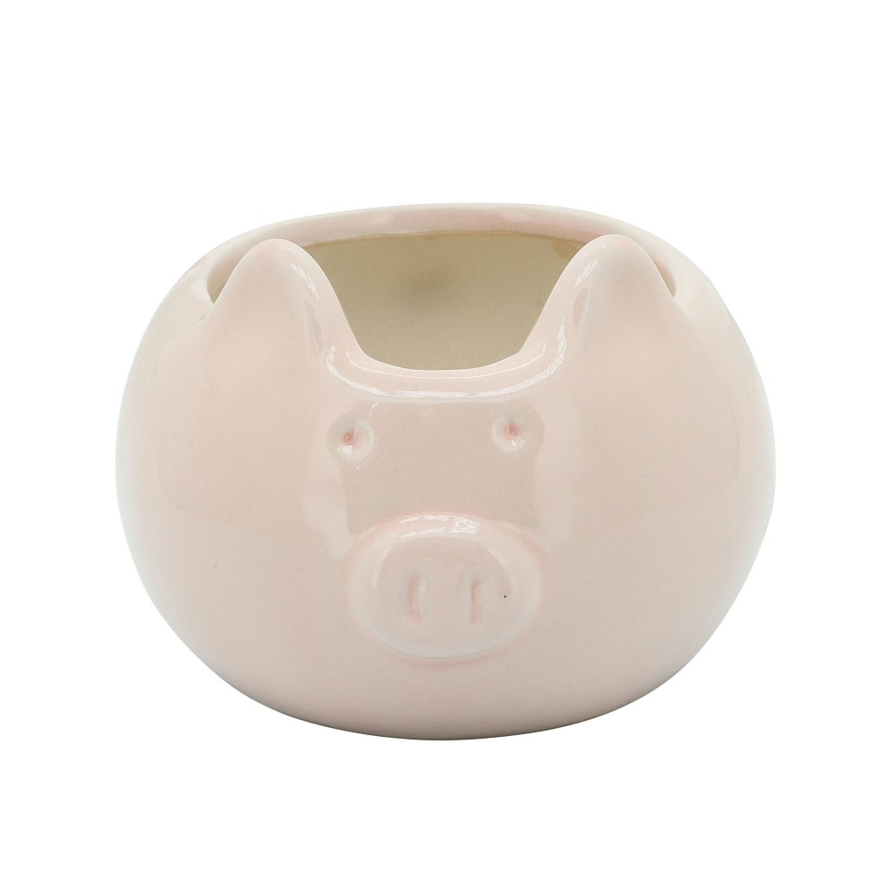 Pig Planter, 7" Blush