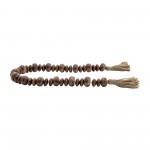 Wood, 26" Flat Beads Garland, Natural