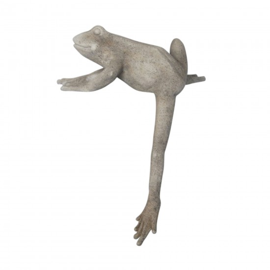 Resin Frog With Leg Down