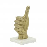 8" Metal Thumbs Up, Gold