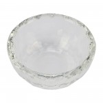 Glass Trinket Box Clear W/rainbow