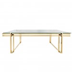 Metal 55" Coffee Table, Gold