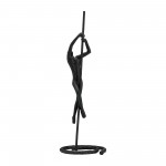 Metal,24"h,climbing Man Sculpture,black