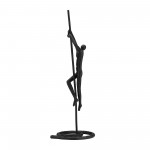 Metal,24"h,climbing Man Sculpture,black