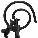 Metal,24"h,climbing Man Sculpture,black