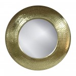 Metal,24",hammered Mirror,gold