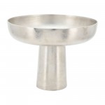 Metal,11" Bowl W/ Stand ,silver