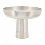 Metal,11" Bowl W/ Stand ,silver