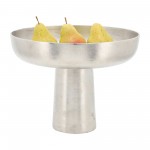 Metal,11" Bowl W/ Stand ,silver