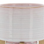 Ceramic 5" Planter On Stand, Cream Stripe