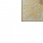 52x52 Gold Bursts Canvas On Gold Frame