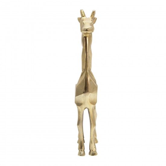 Aluminum 15" Giraffe Decor, Gold