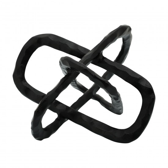 Metal 9" Oval Links, Black