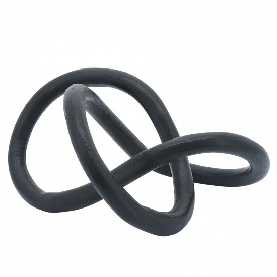 Metal 9" Knot, Black