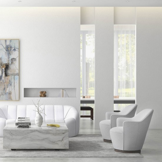 Wood, Swivel Chair, Ivory Kd