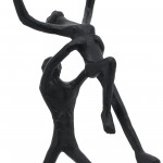 Metal, 12" Dancing Couple, Black