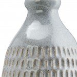 Cer, 16" Dimpled Vase, Oatmeal