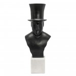 15" Man With Hat, Black